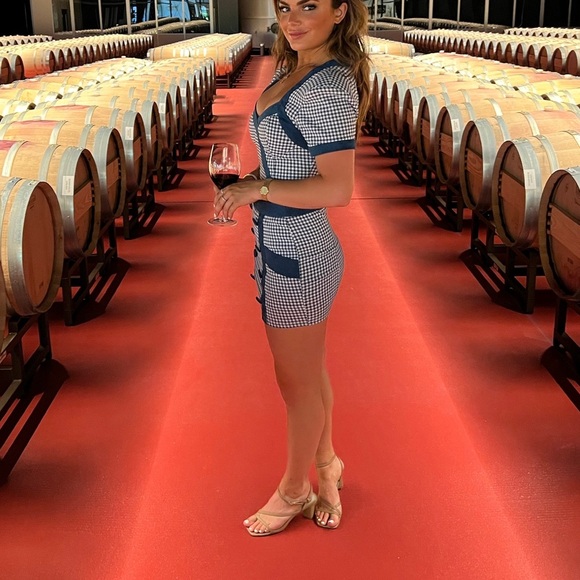 CAPSULE Size S Blue and White Plaid Mini Set - Picture 1 of 9